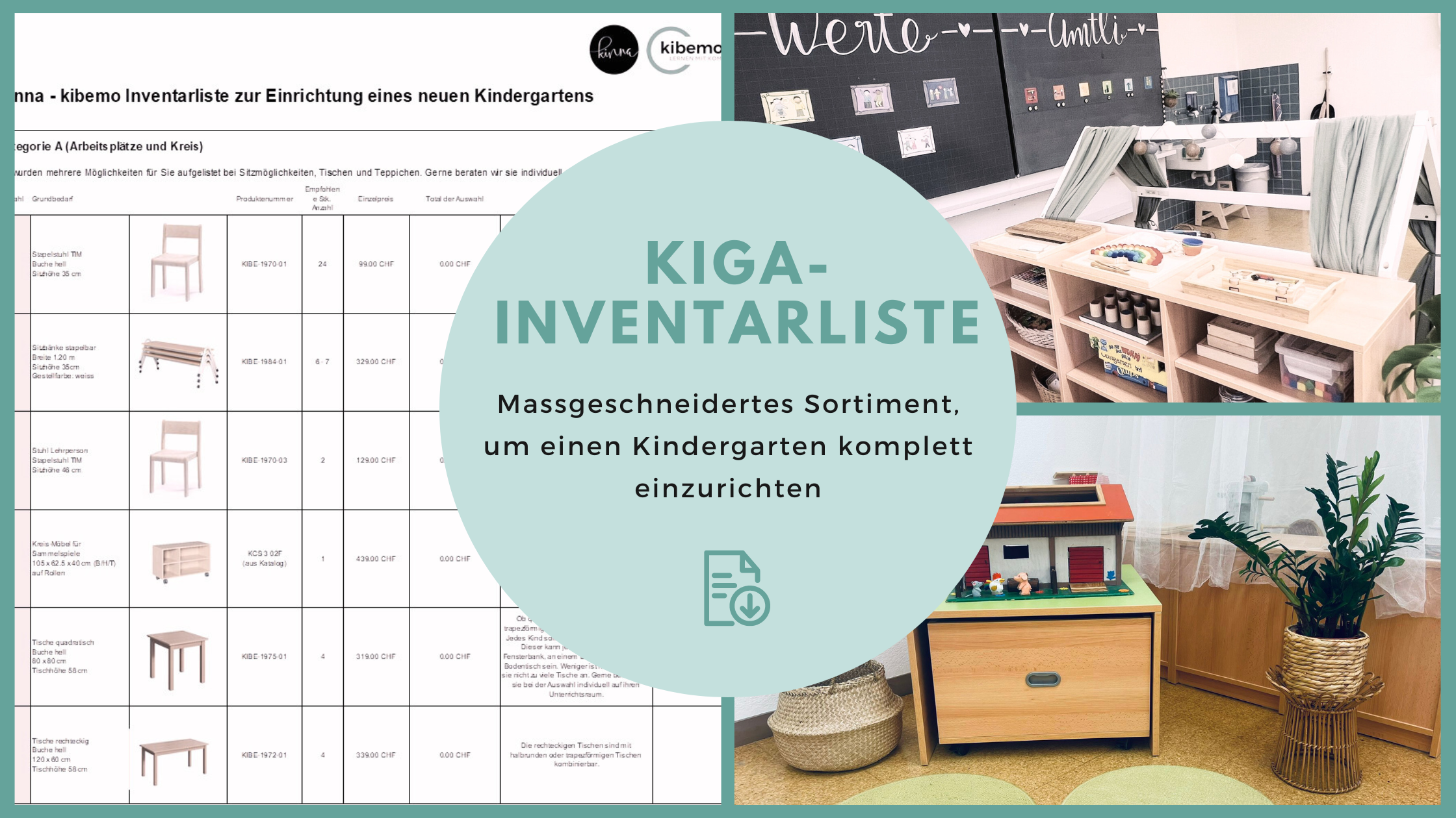 Top aktuelle Kindergarten Inventarliste & Tipps zur Einrichtung des Kindergartens – Jetzt kostenlos | kibemo.ch