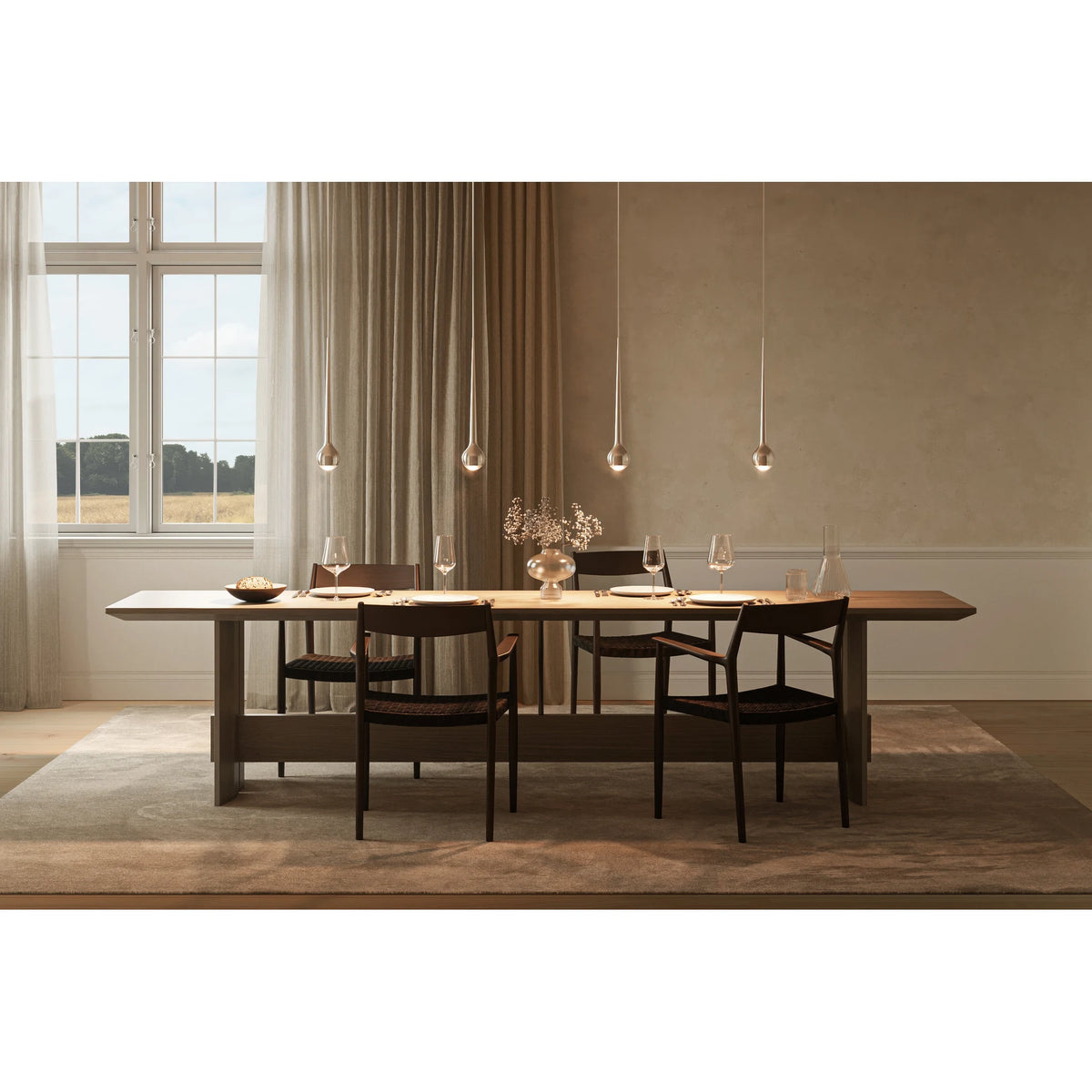 Pendant light with sunset dimming | Failing Sun Trace