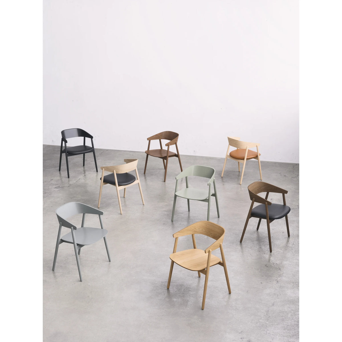 Designer Stuhl ungepolstert aus Holzfurnier | AC2