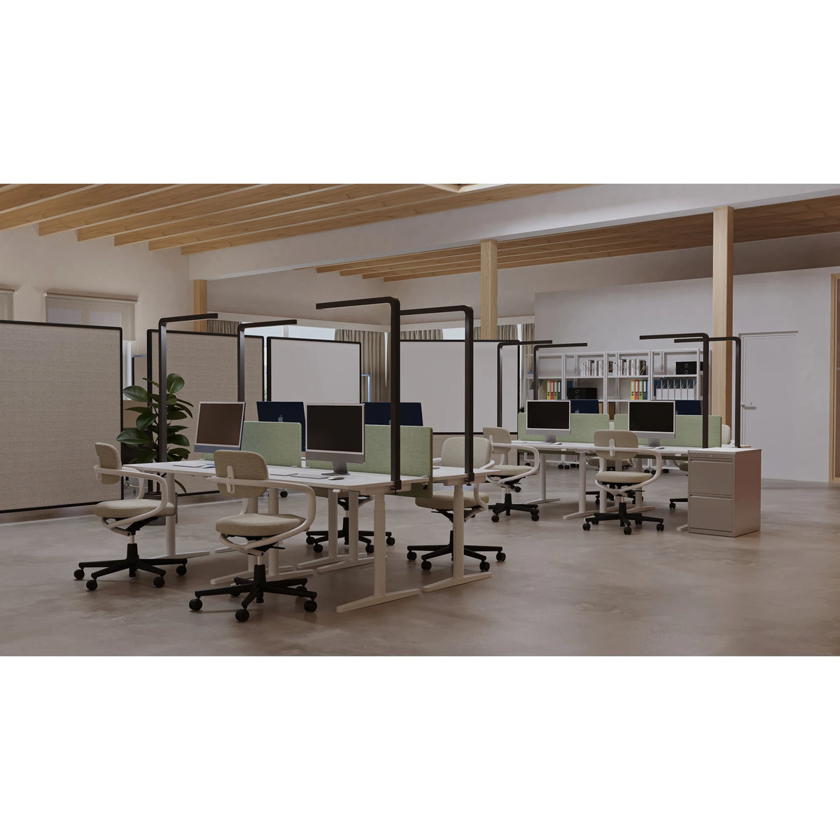 Tischleuchte Büro mit Klemme und intelligenter Sensorik | Team Connect