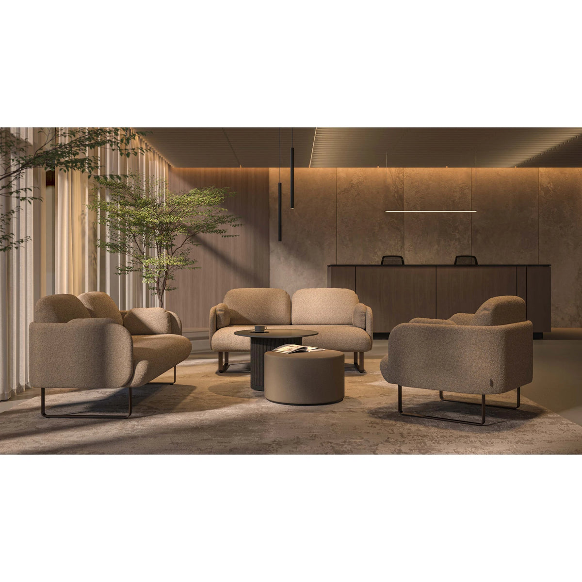 Büro Sofa als Zwei- oder Dreisitzer | Myami