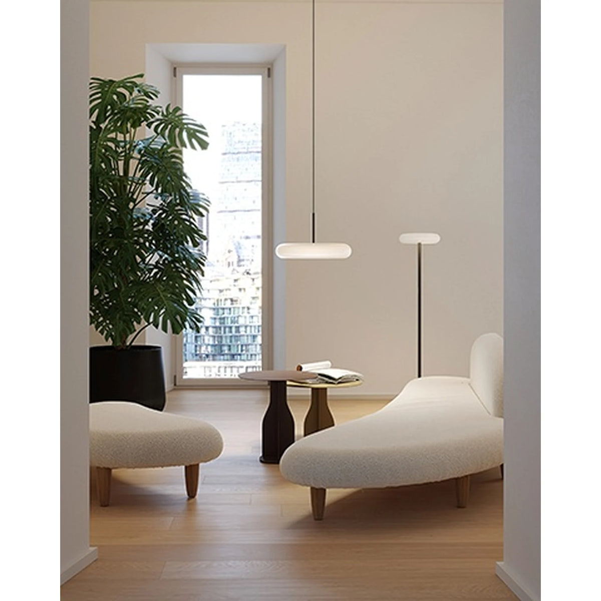 Floor lamp in black with 4000 K and direct light | Oto