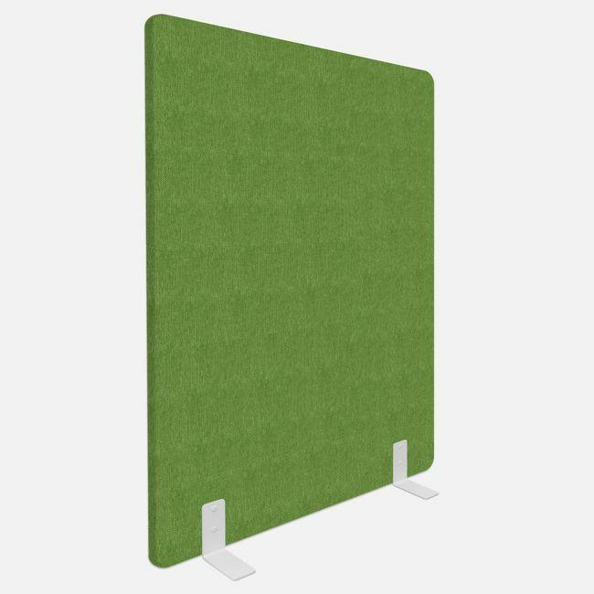 Grüne Schallschutzwand auf Füssen