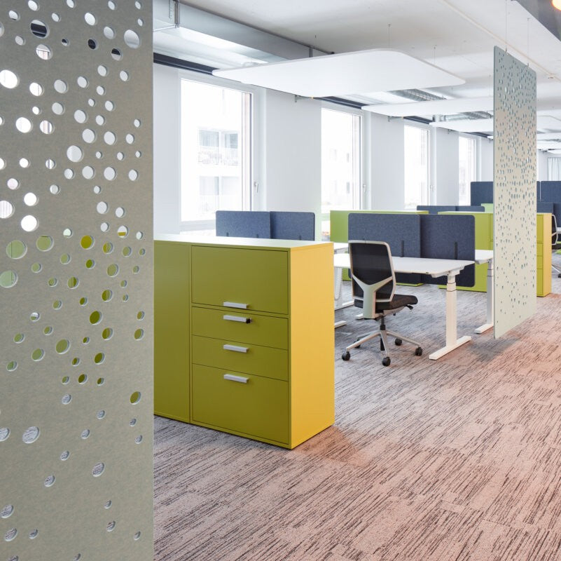 Acoustic Panel Desk Two – Top Akustiklösung mit Absorptionsklasse A | Schweizer Qualitätsprodukt