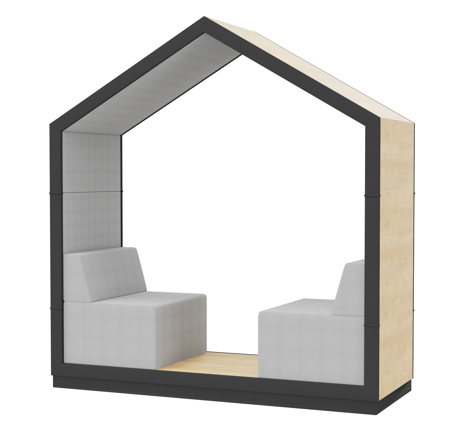 Schallabsorbierende Loungebox Schule