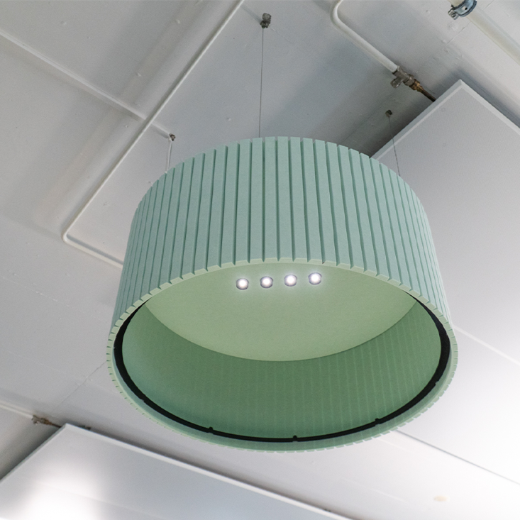 Akustische Pendelleuchte Umbra Round Schweiz