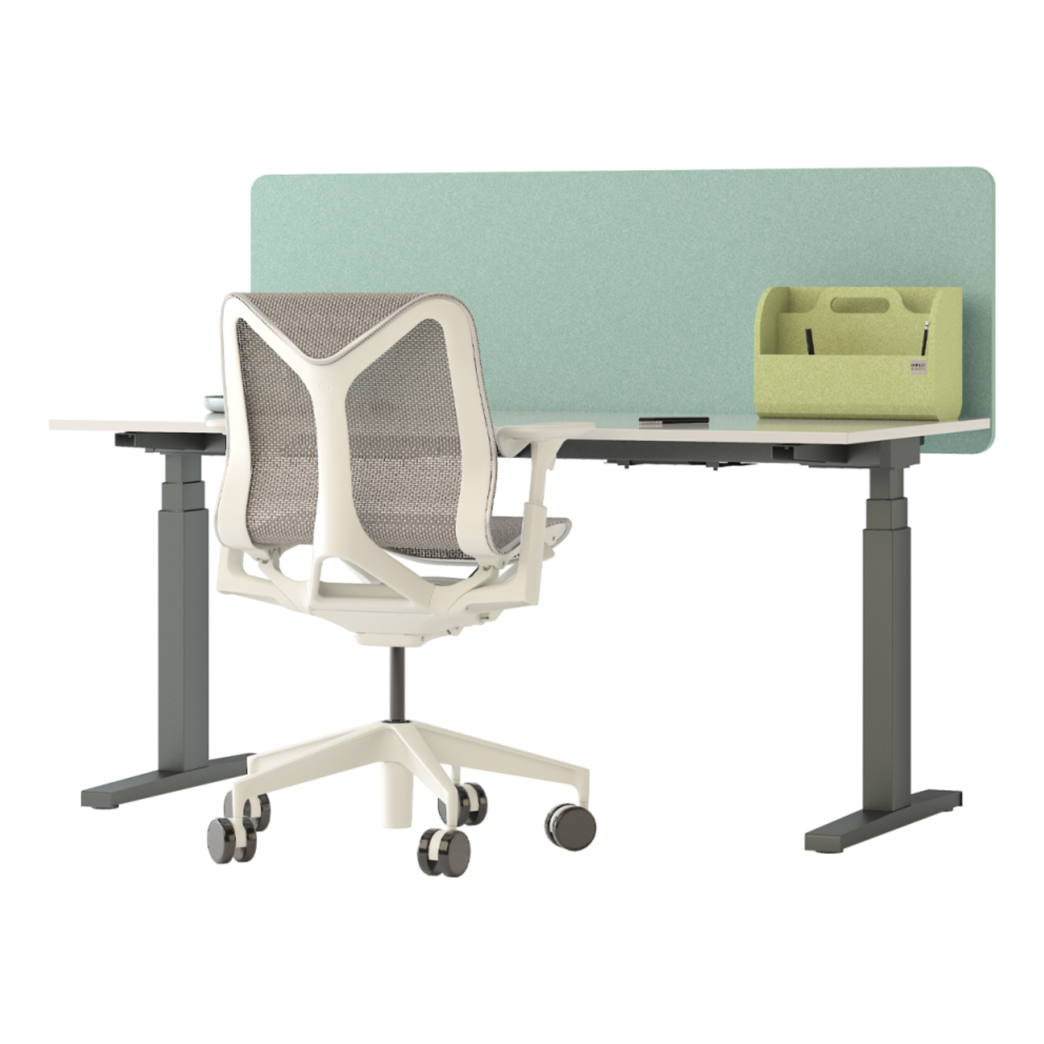 Akustischer Arbeitsplatztrenner für Open Space Büro