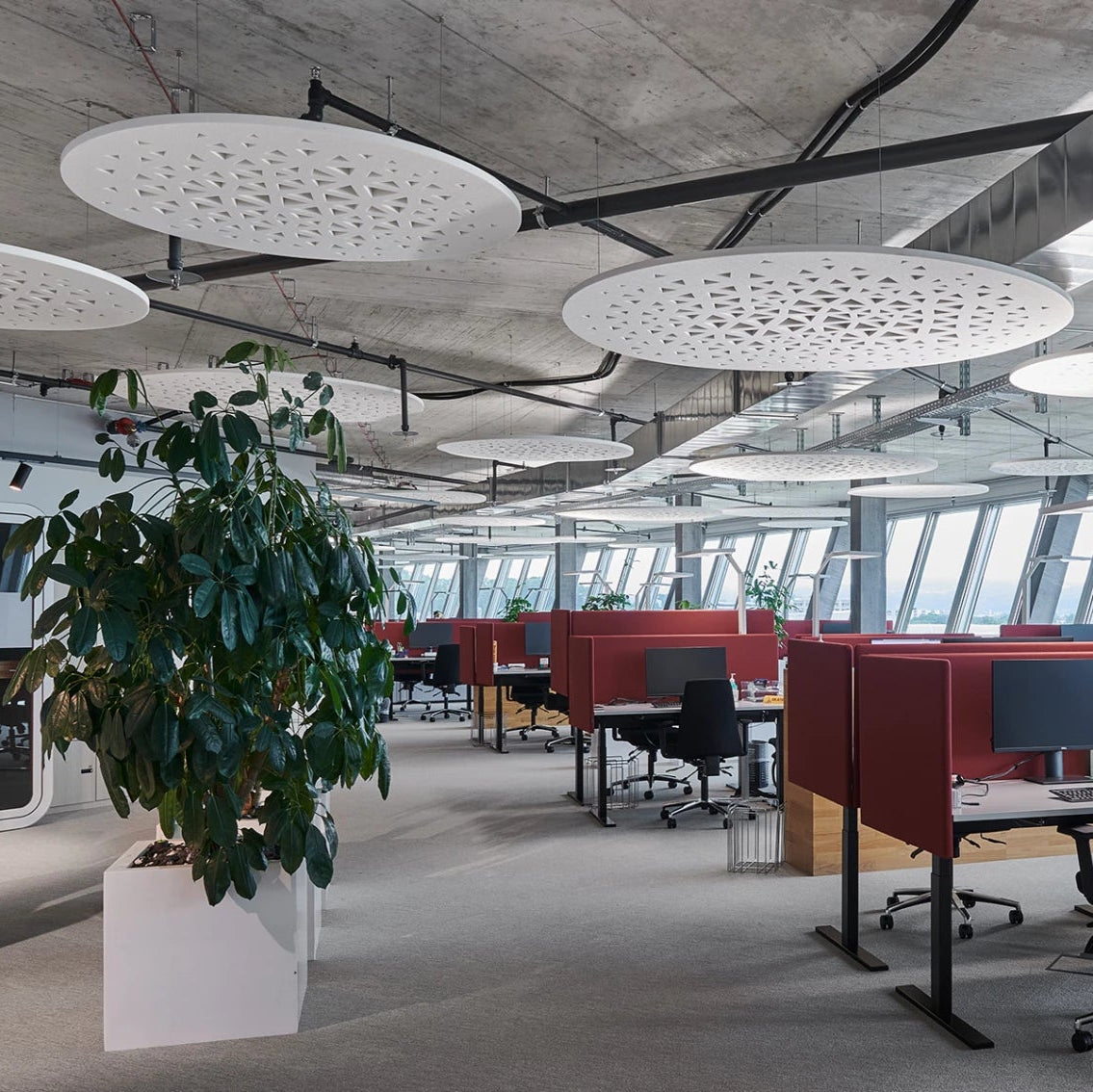 Deckenpanel Round aus recyceltem PET