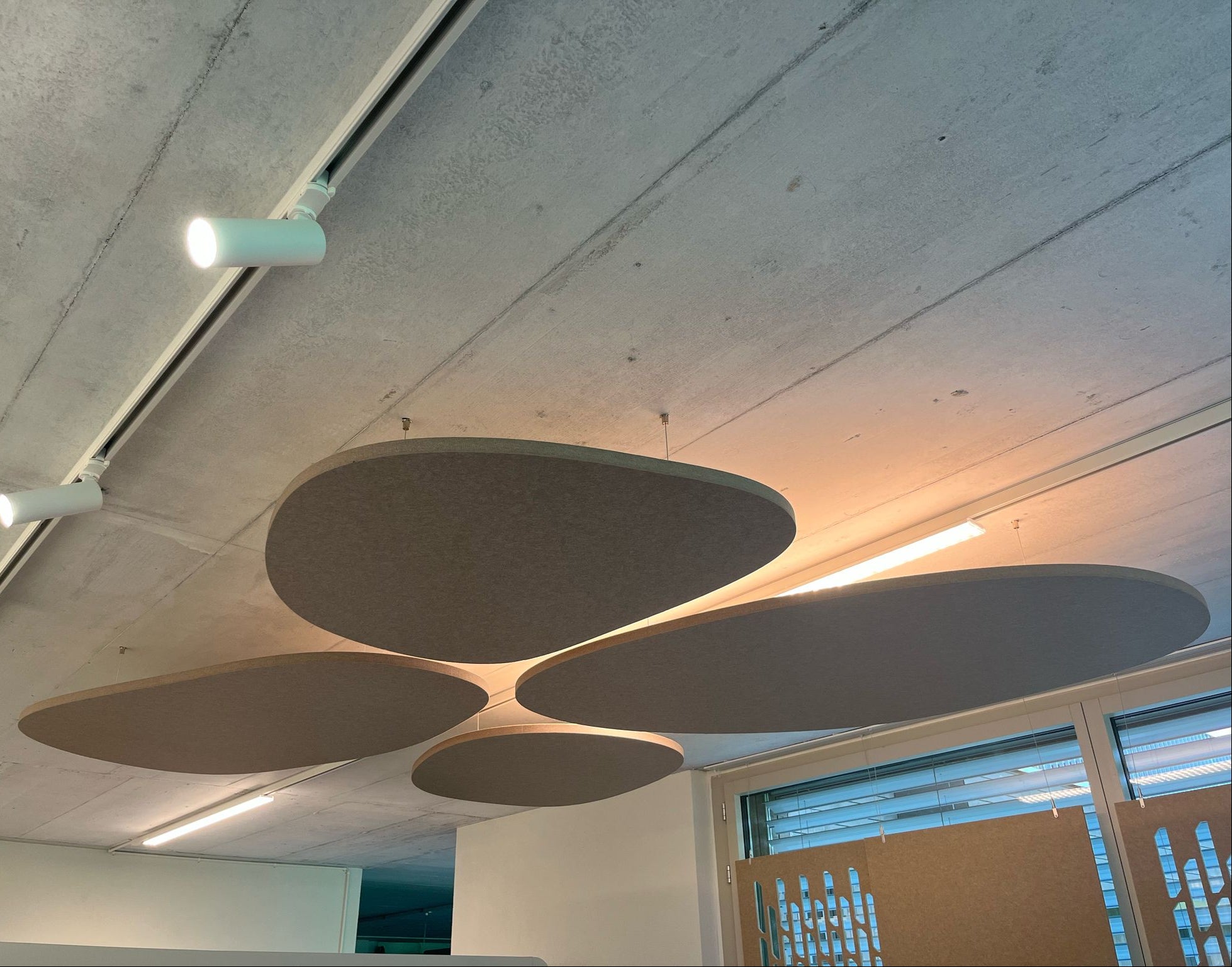 Akustiklösung Decke für Grossraumbüro