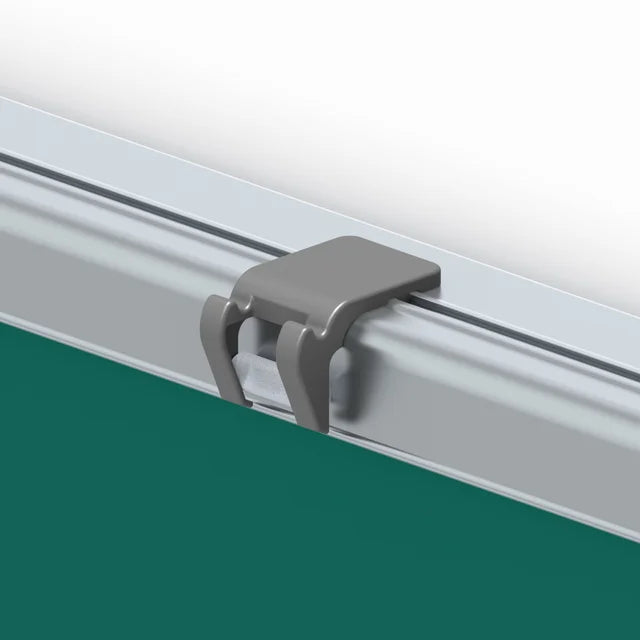 Schiebetafel beidseitig weiss emailliert und magnetisch