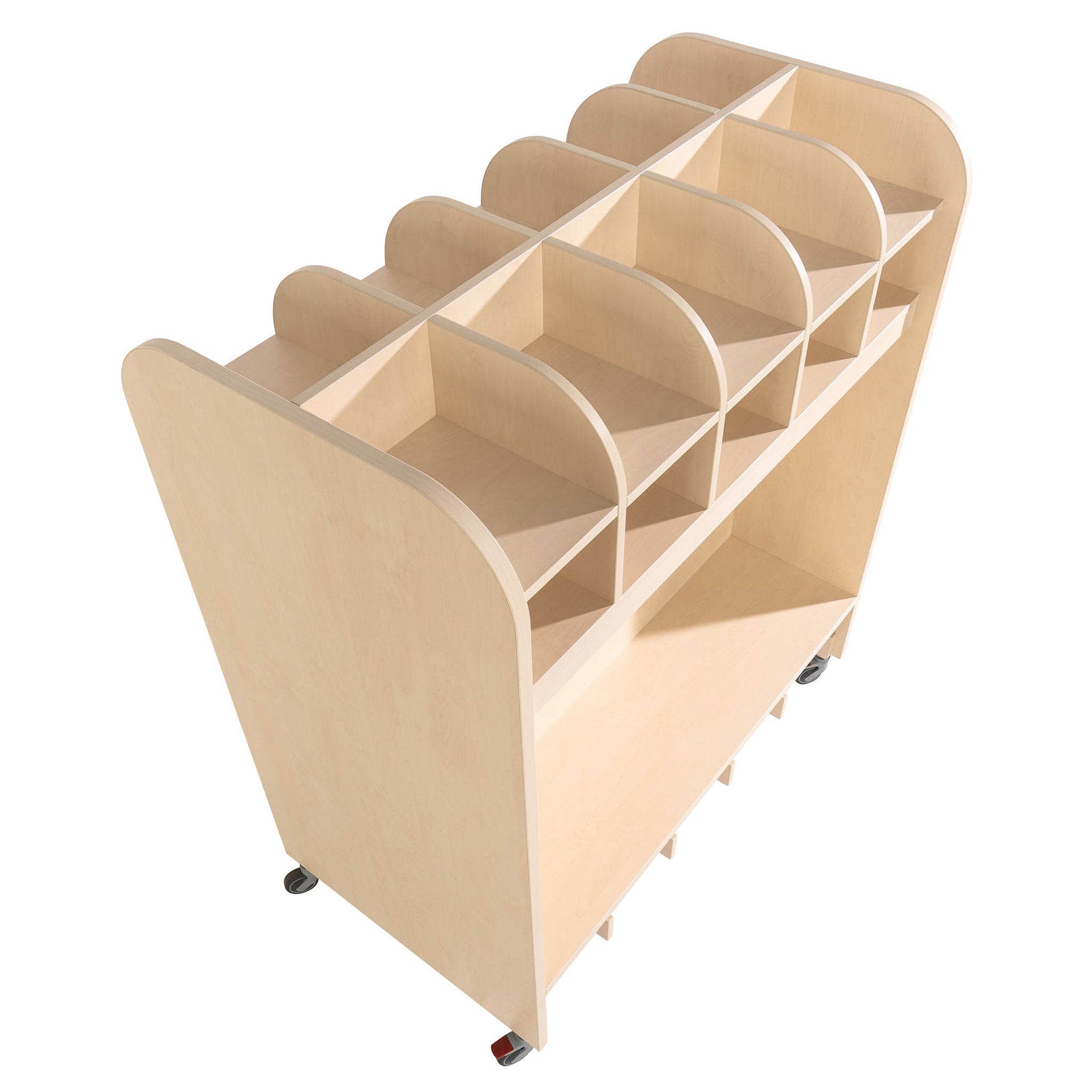 Mobile Garderobe Kindergarten mit Sitzbank