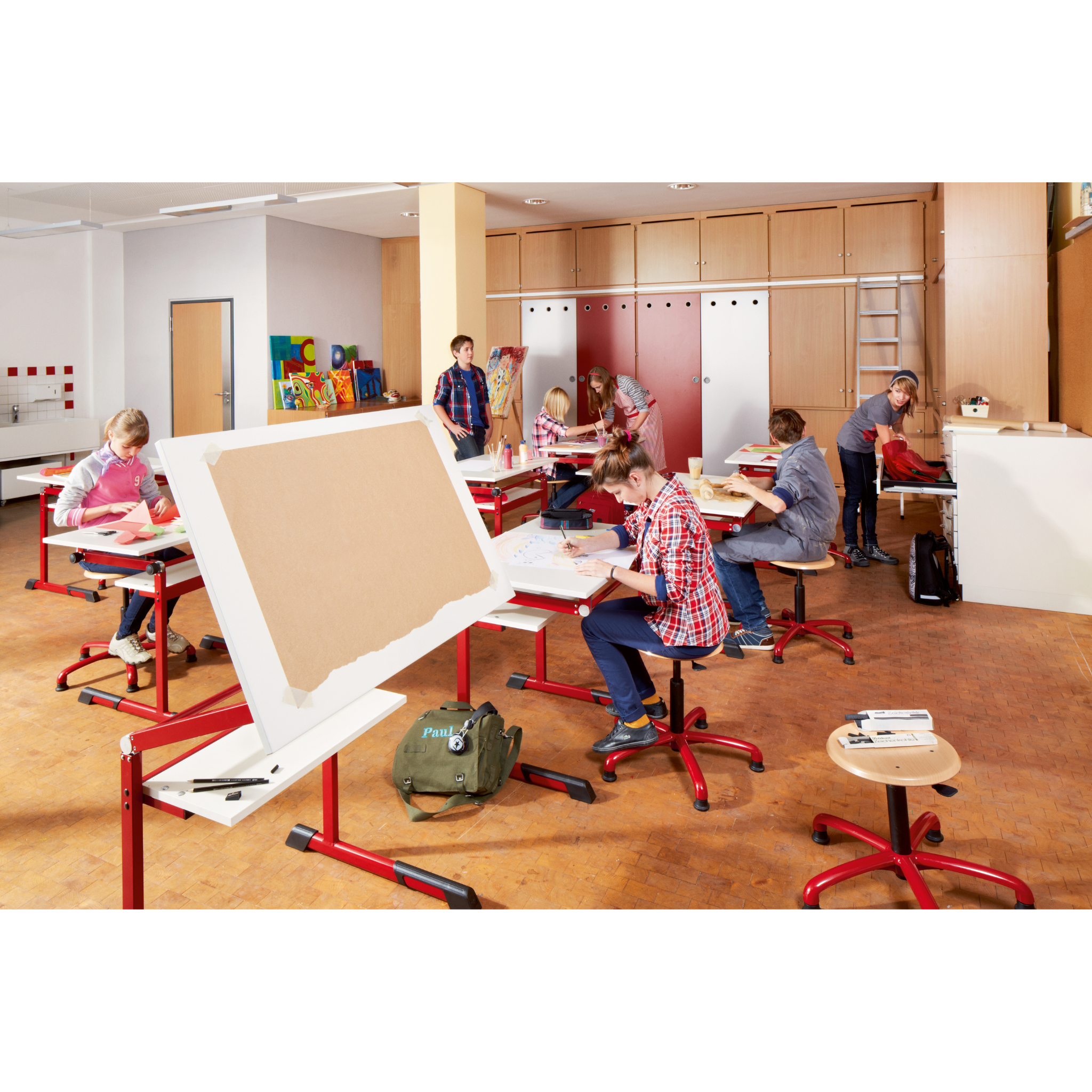 Schulmöbel Drehhocker