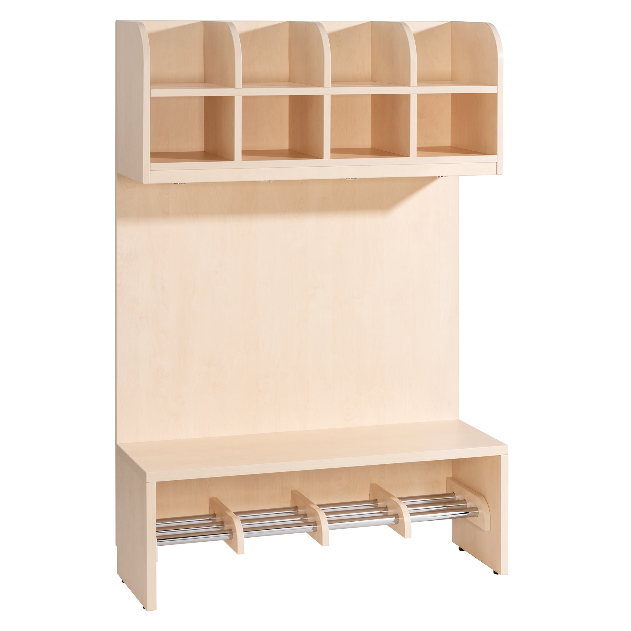 Kindergarten Garderobe mit Rückwand
