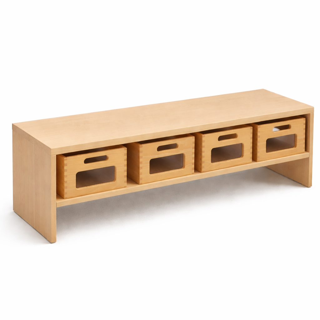 Kibemo Sitzkreisbänkli mit praktischem A4-Ablagefach pro Kind