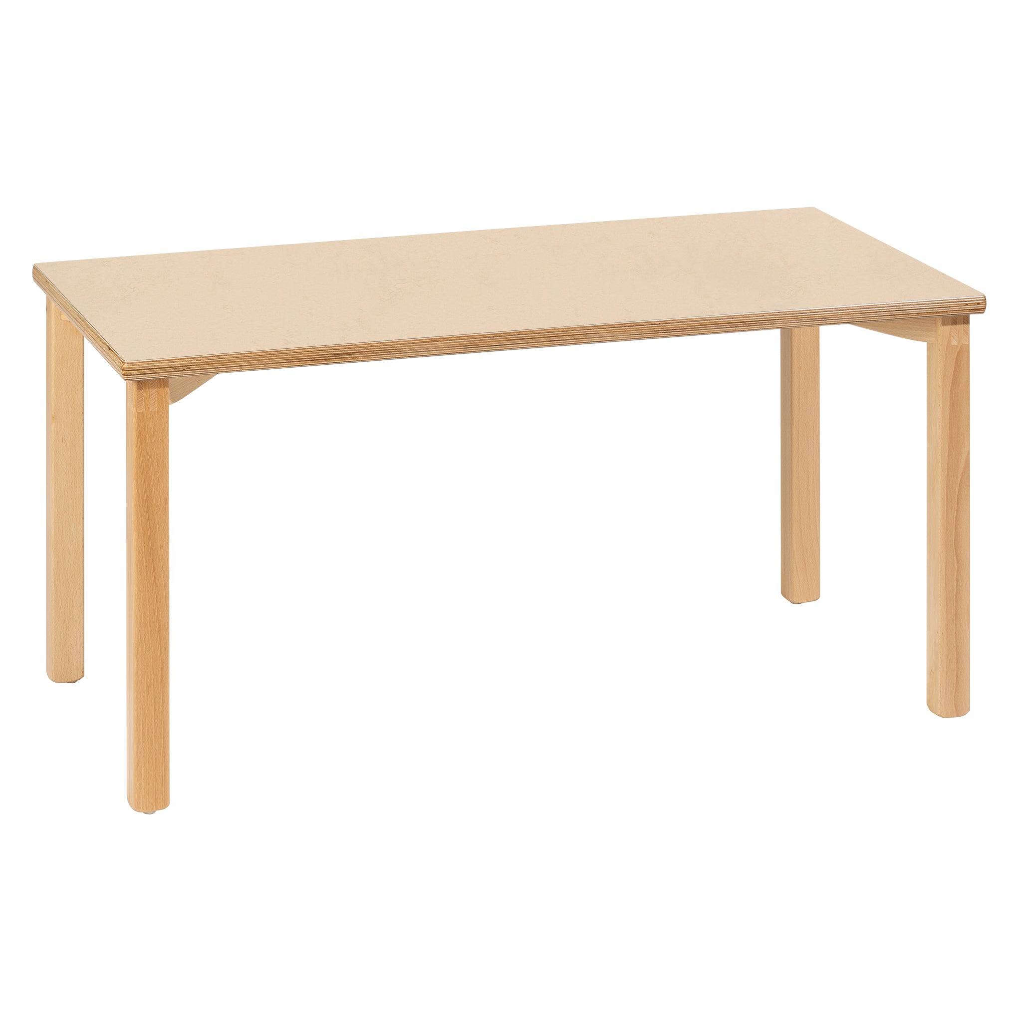 Rechteckiger Kindergartentisch zargenlos