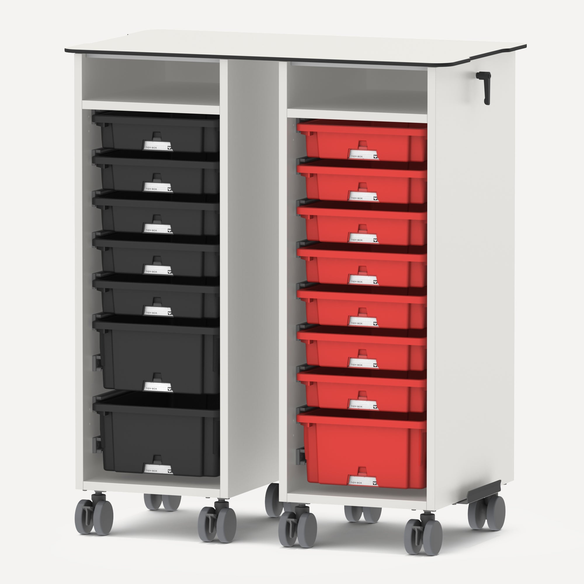 Makerspace Flexlab Caddy mobil Schulmöbel Schweiz