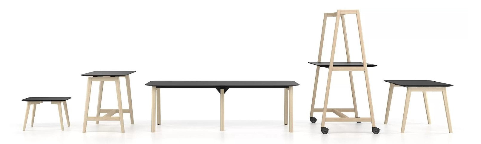 Bürotisch mit Tischbeinen aus Vollholz ǀ NOVA Wood