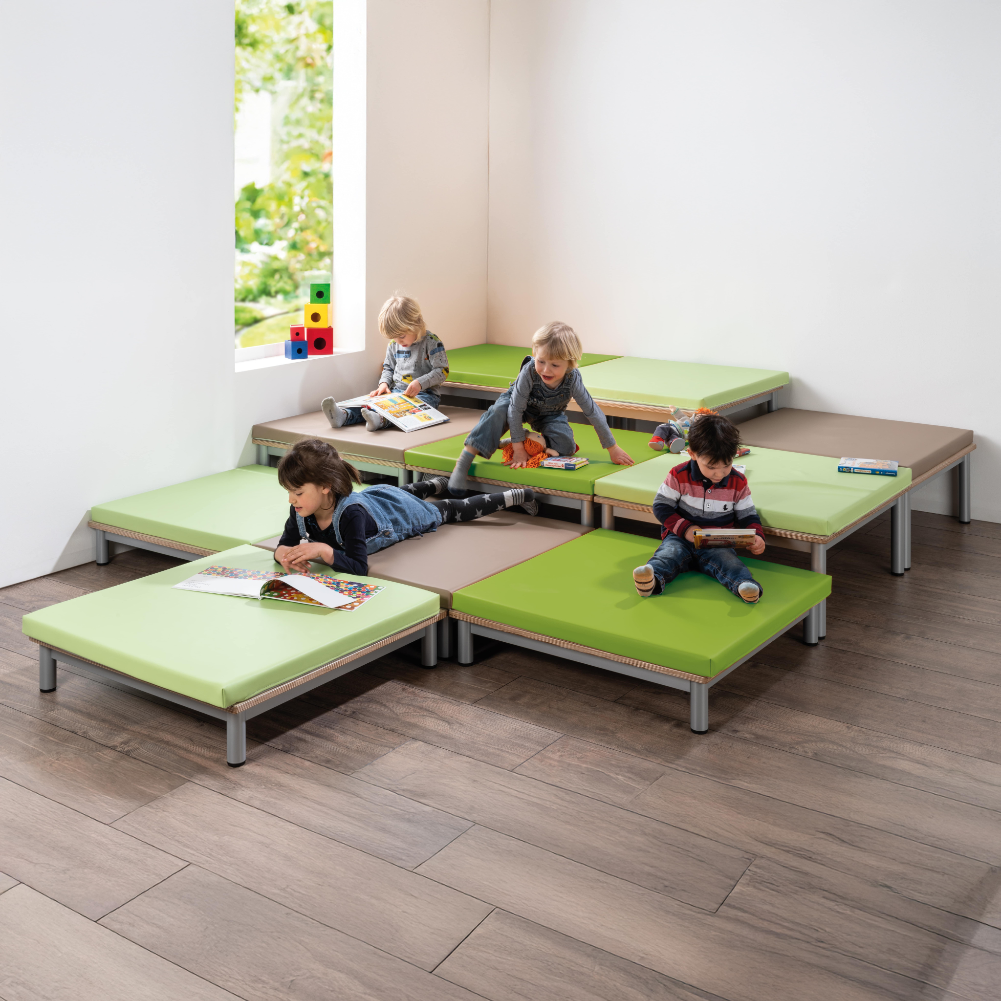 Modulare Spiellandschaft Kindergarten