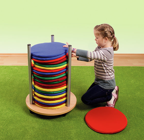 Sitzkissen 24er Set mit Wagen