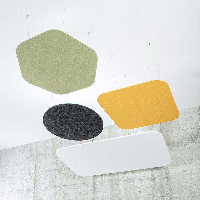 Schallschutz Decke HEXAGON – Top Akustiklösung mit Absorptionsklasse A | Schweizer Qualitätsprodukt