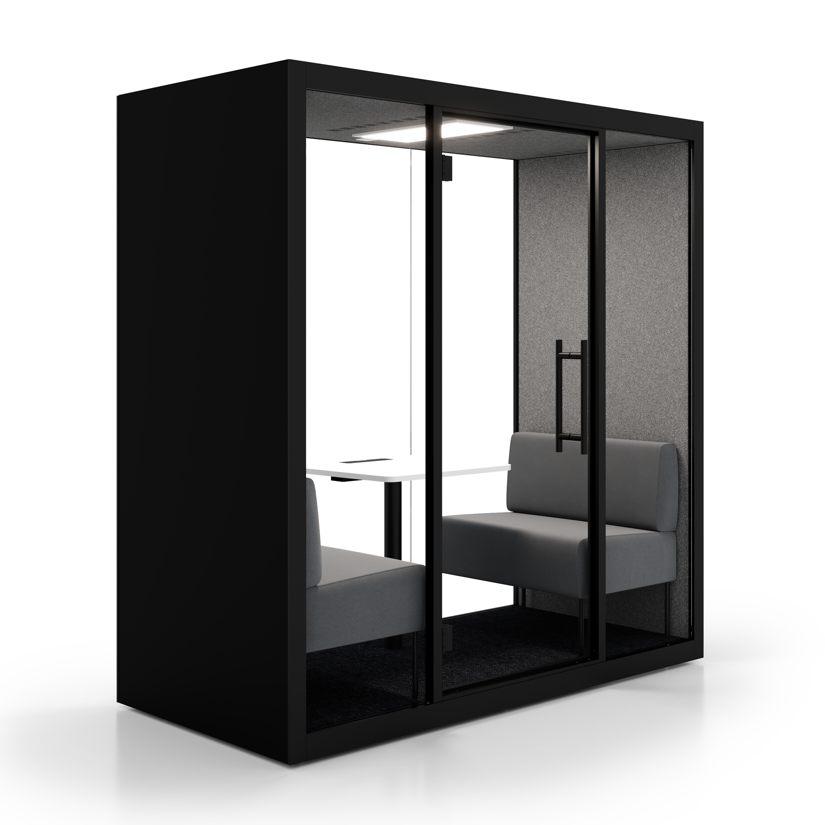 Boîte acoustique avec certificat GS et réduction du son de 30,2 dB (norme ISO) | Chatbox quattro