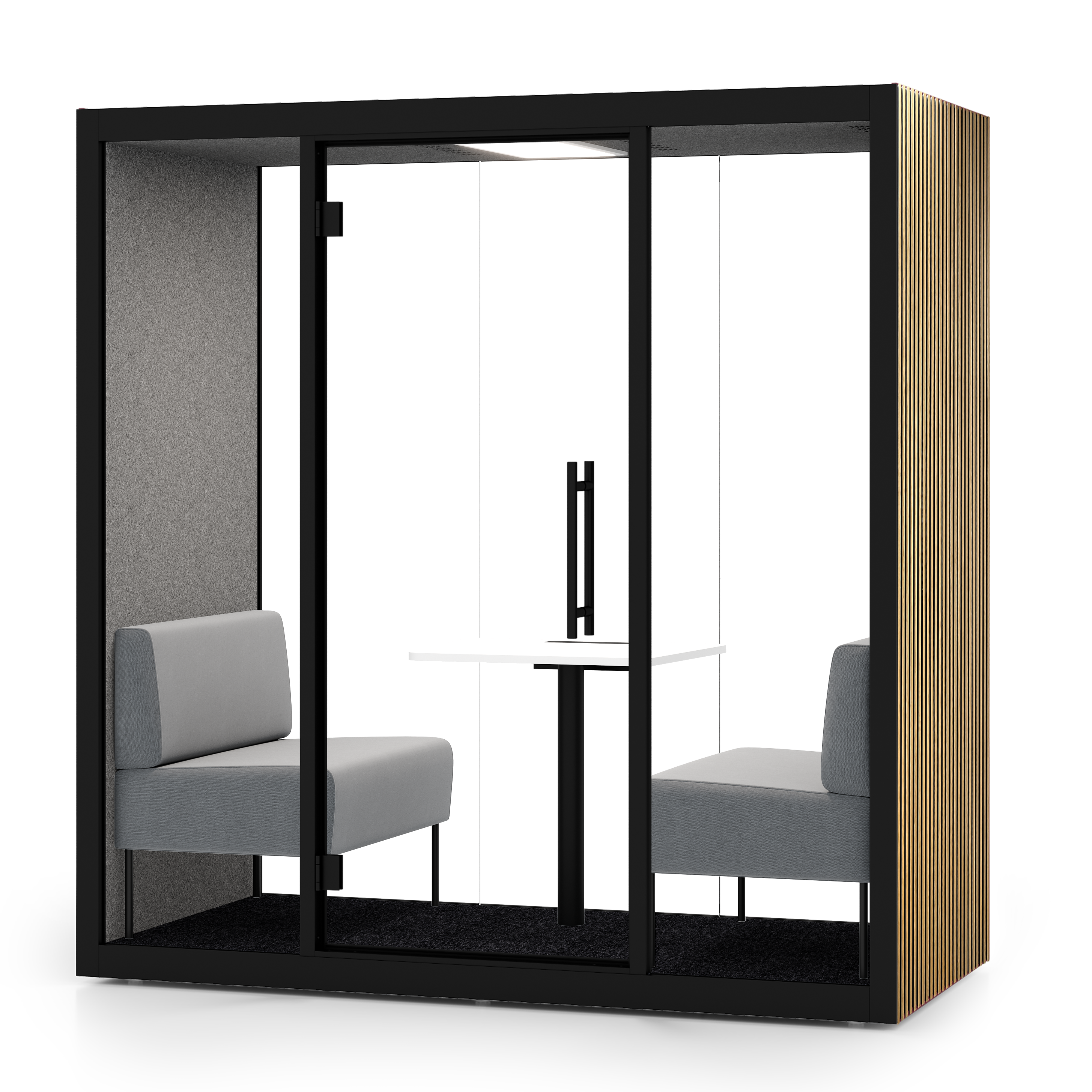 Boîte acoustique avec certificat GS et réduction du son de 30,2 dB (norme ISO) | Chatbox quattro