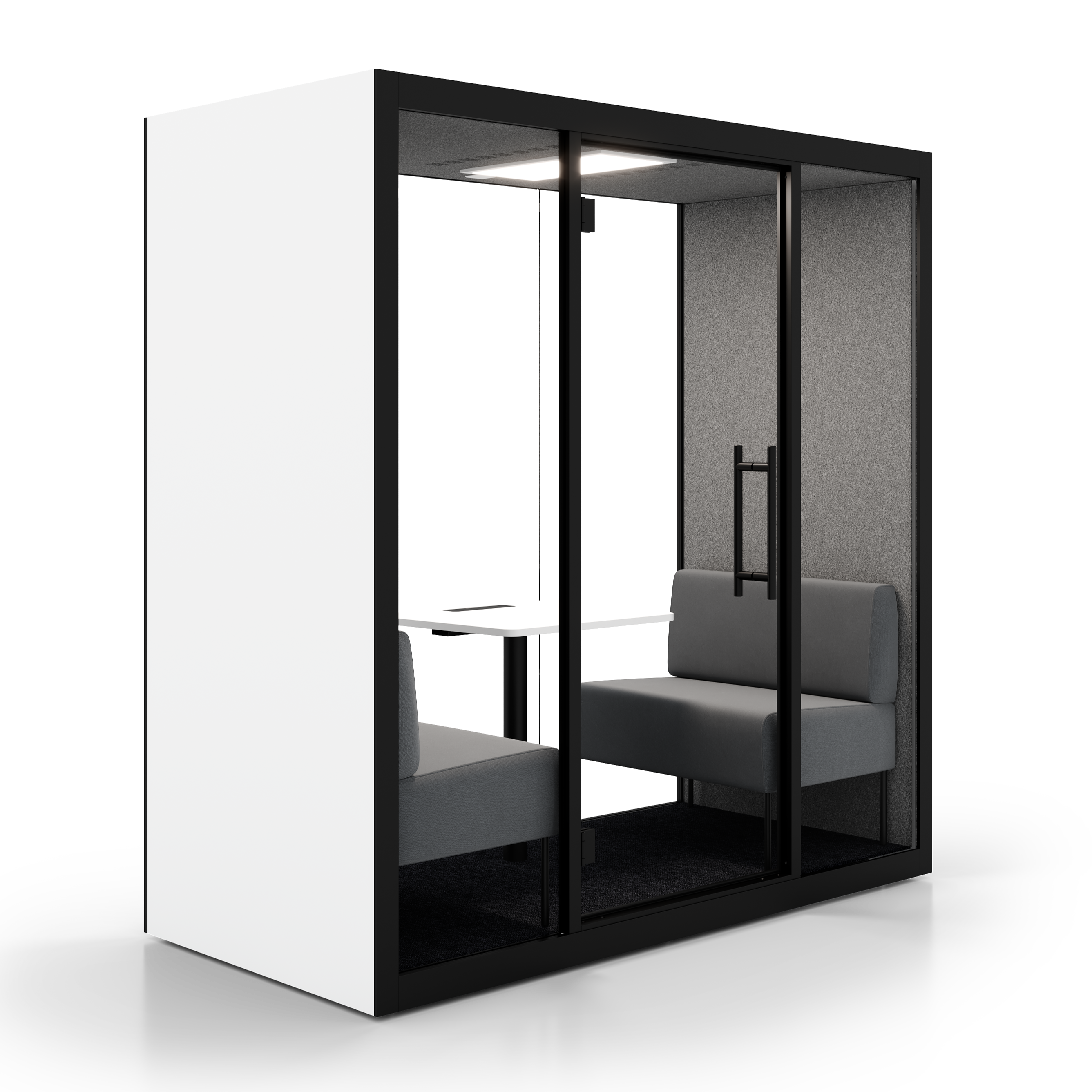 Boîte acoustique avec certificat GS et réduction du son de 30,2 dB (norme ISO) | Chatbox quattro