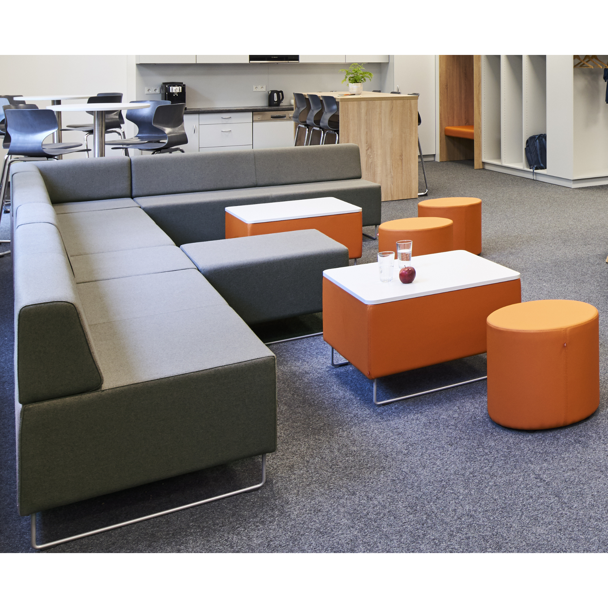 Softseating Schule Aufenthaltsbereich