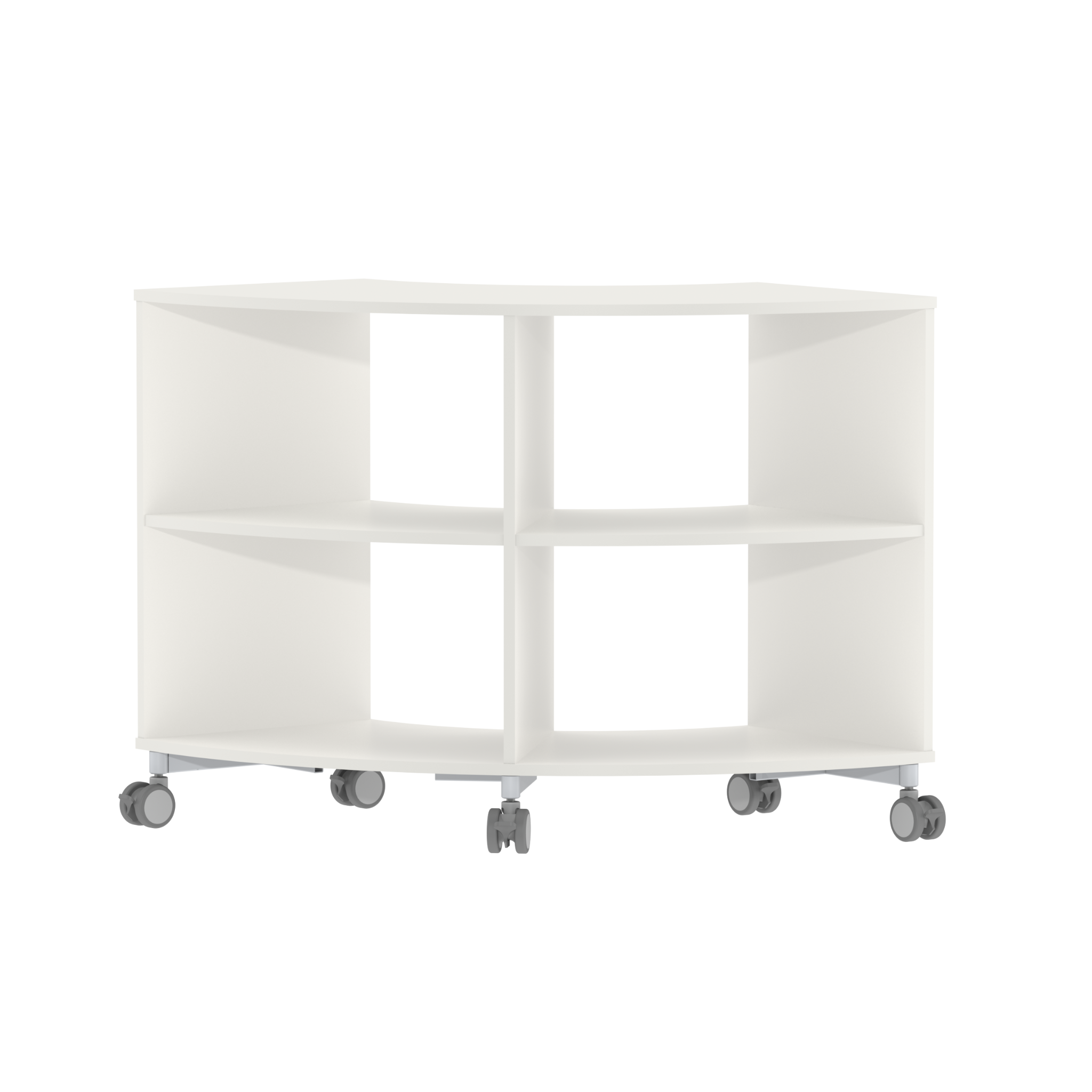 Schulregal gebogen auf Rollen Schule Schweiz