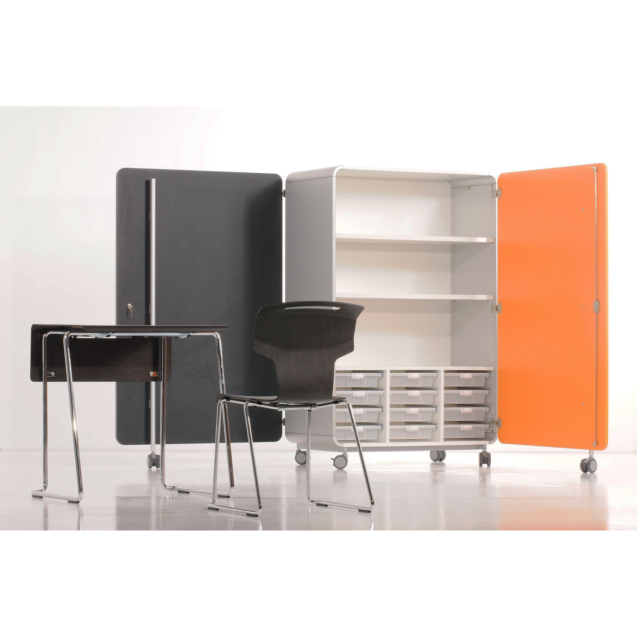 Schultisch Einsitzer PAGHOLZ mit Stiftablage Schule