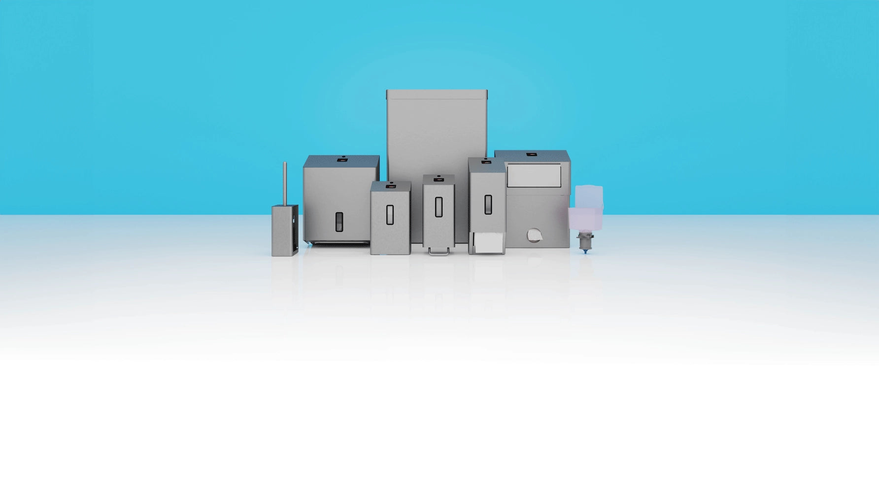 Praktischer Wand-Seifenspender mit Druckknopfmechanismus für einfache Handhabung.