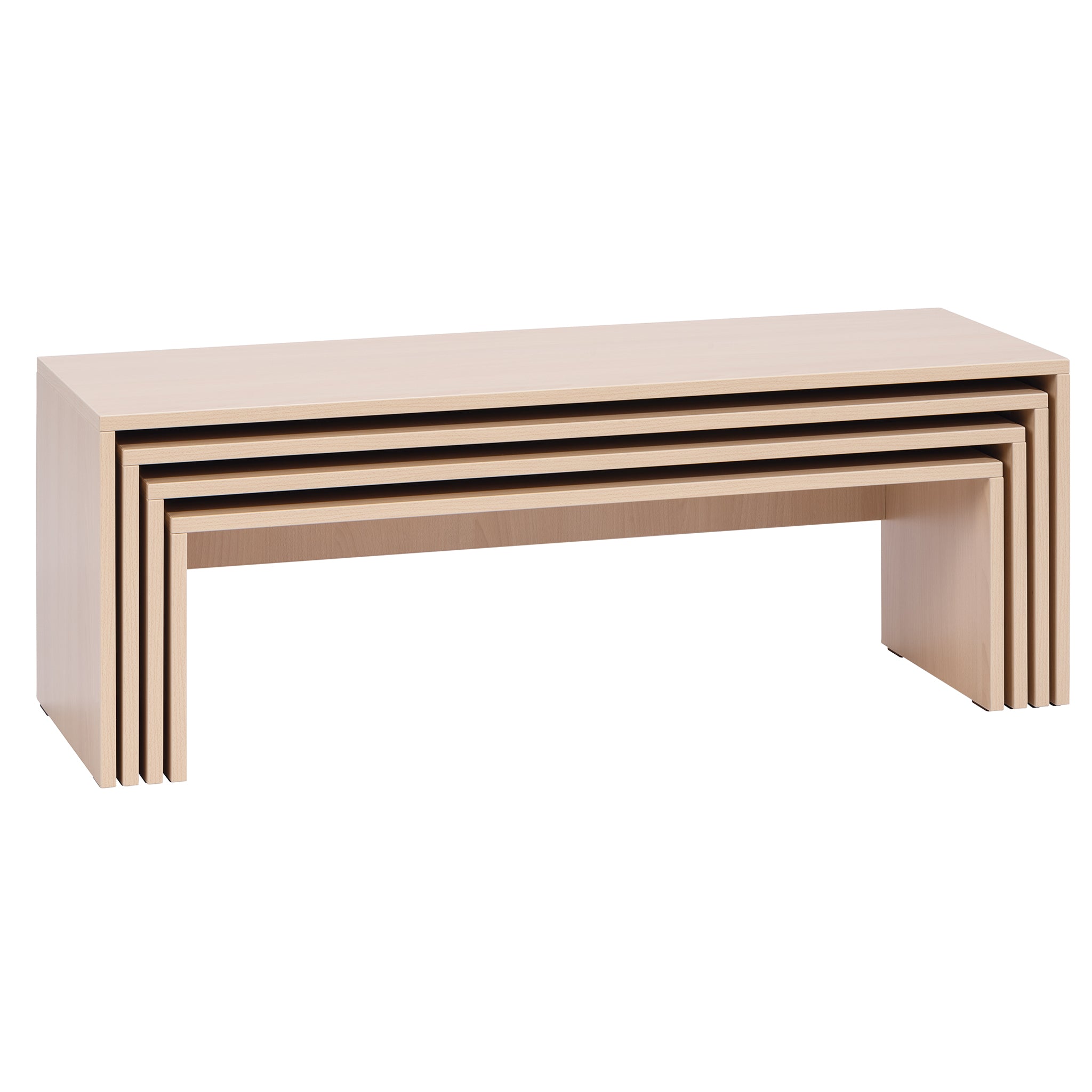 Kindergarten Sitzbank Set vier Höhen