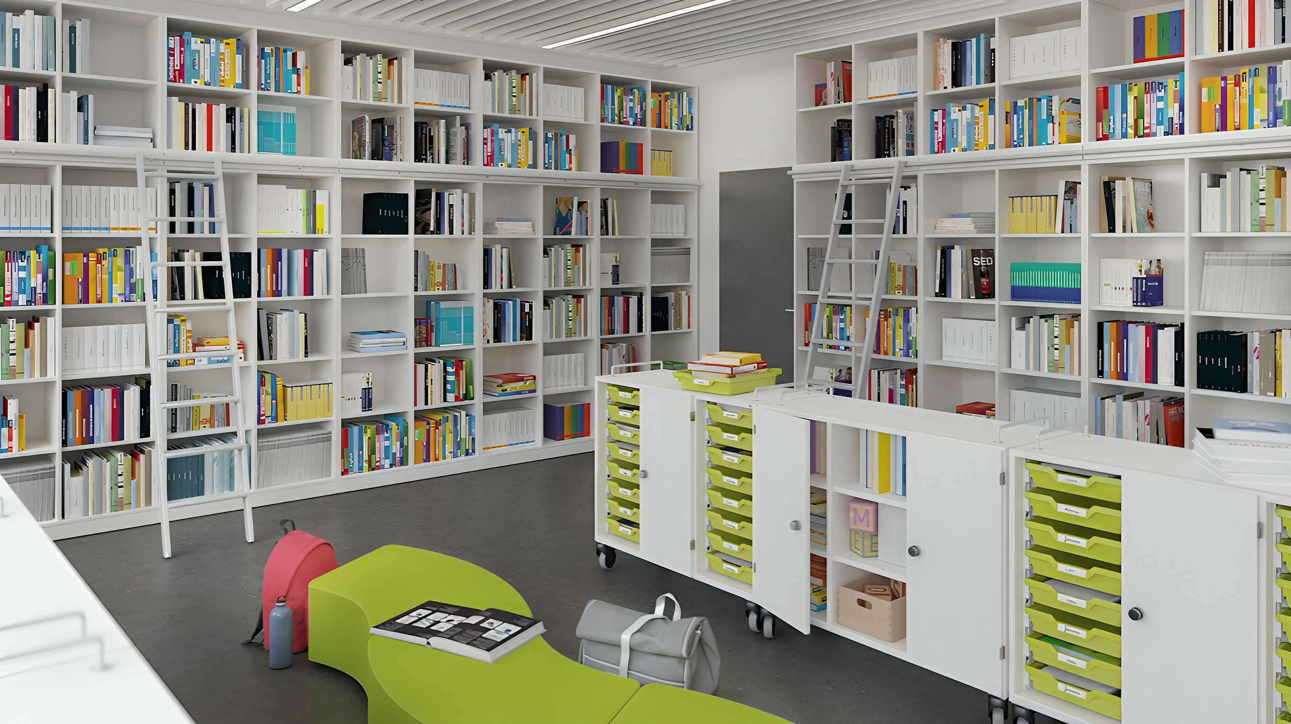 Softe Sitzlandschaften gerade und gebogen | eduLandscape