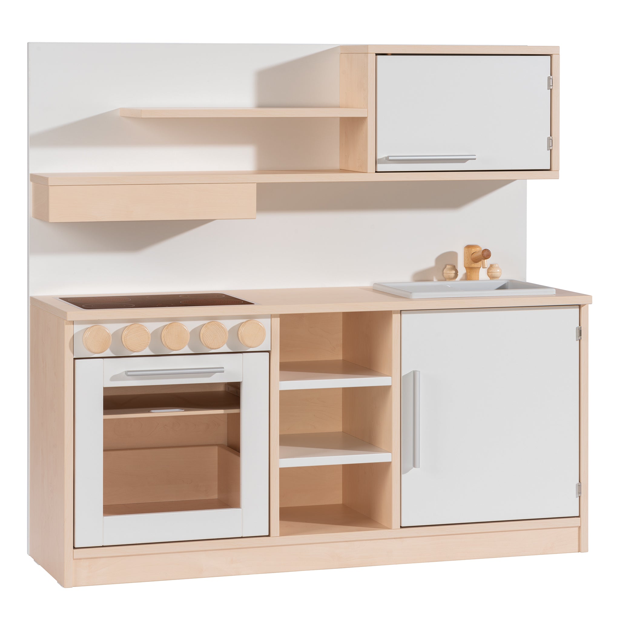 Kinderküche mit Spüle und Rückwand