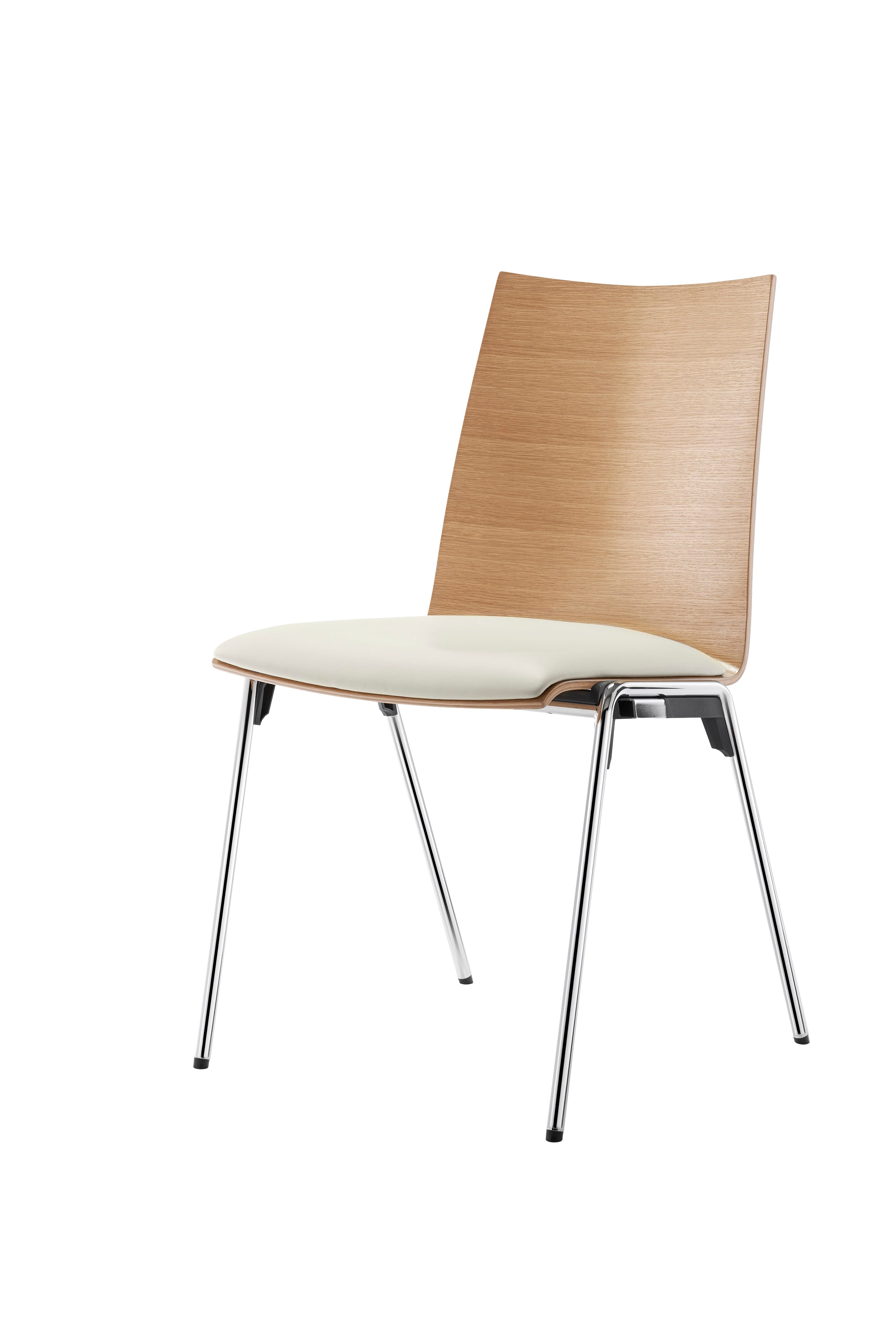Stapelbare Stühle in modernem Design, platzsparend und vielseitig einsetzbar.
