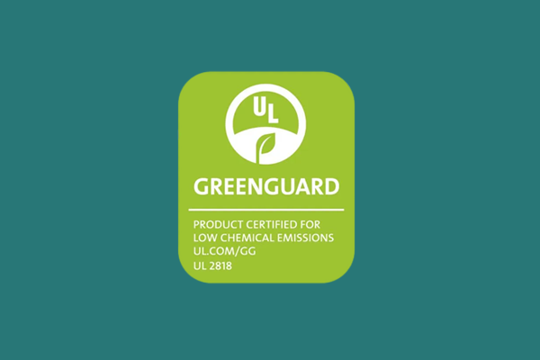 Greenguard Zertifikat für umweltfreundliche und gesunde Materialien, die in den VS-Moebeln verwendet werden, um sicherzustellen, dass sie den hoechsten Standards für Innenraumluftqualitaet und Nachhaltigkeit entsprechen