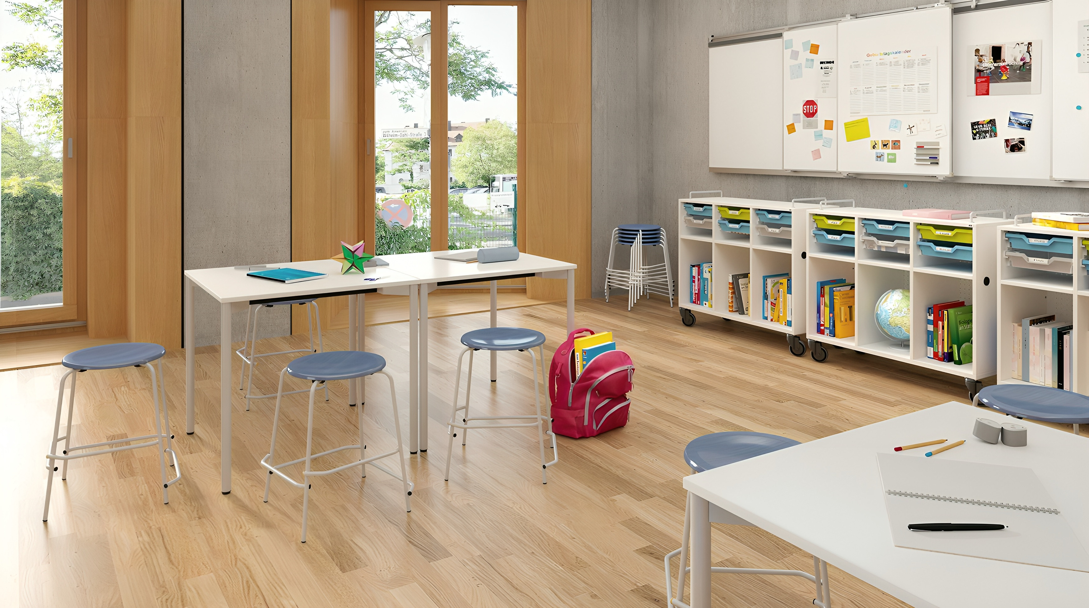 Vierbeinhocker stapelbar - Sitzhöhe 46cm