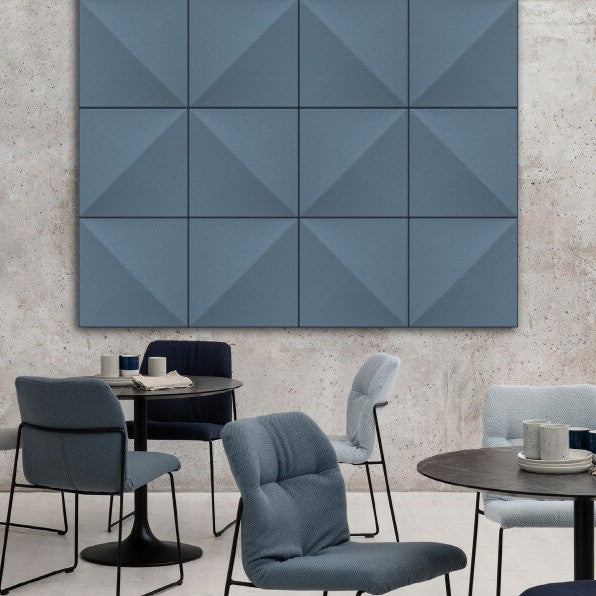 Akustik Wandpaneel mit Ecophon Füllung 60x60x5 cm – Top Akustiklösung mit Absorptionsklasse A