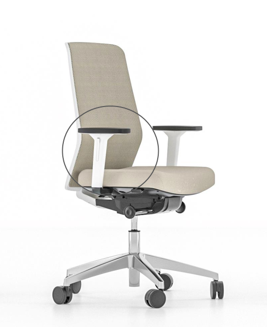 Moderner Bueroarbeitsplatz mit stilvollem Schreibtisch, ergonomischem Stuhl und praktischem Regal, ideal fuer effizientes und komfortables Arbeiten, praesentiert von Kibemo