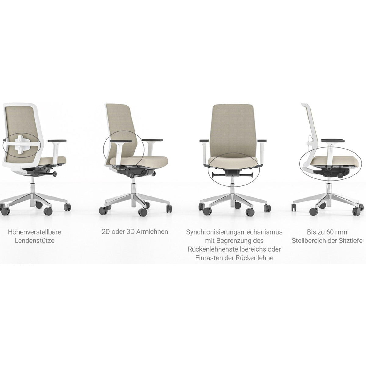 Bürostuhl ergonomisch – individuell einstellbar ǀ Surf