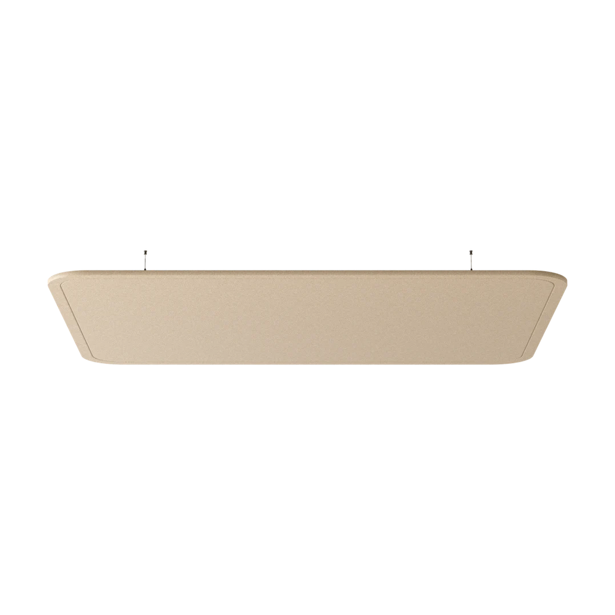 Deckenpanel Rectangle von Impact Acoustic aus recyceltem PET in Sandbeige, Farbe 920 Jute