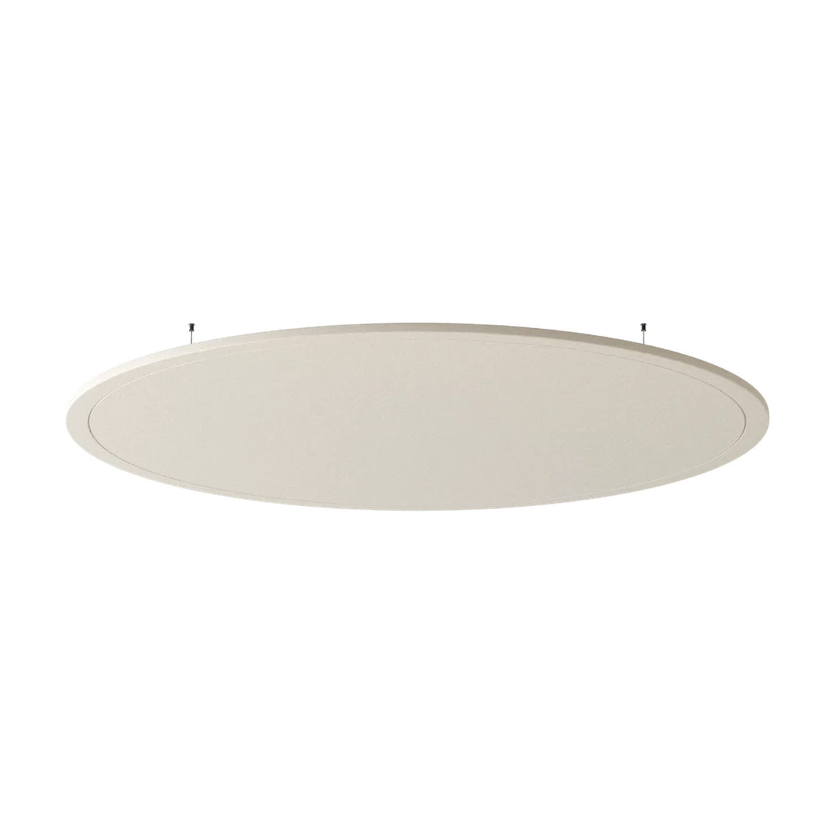 Deckenpanel Round von Impact Acoustic aus recyceltem PET in Beige, Farbe 107 Linen