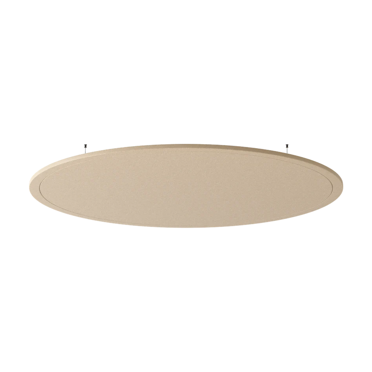 Deckenpanel Round von Impact Acoustic aus recyceltem PET in Sandbeige, Farbe 920 Jute