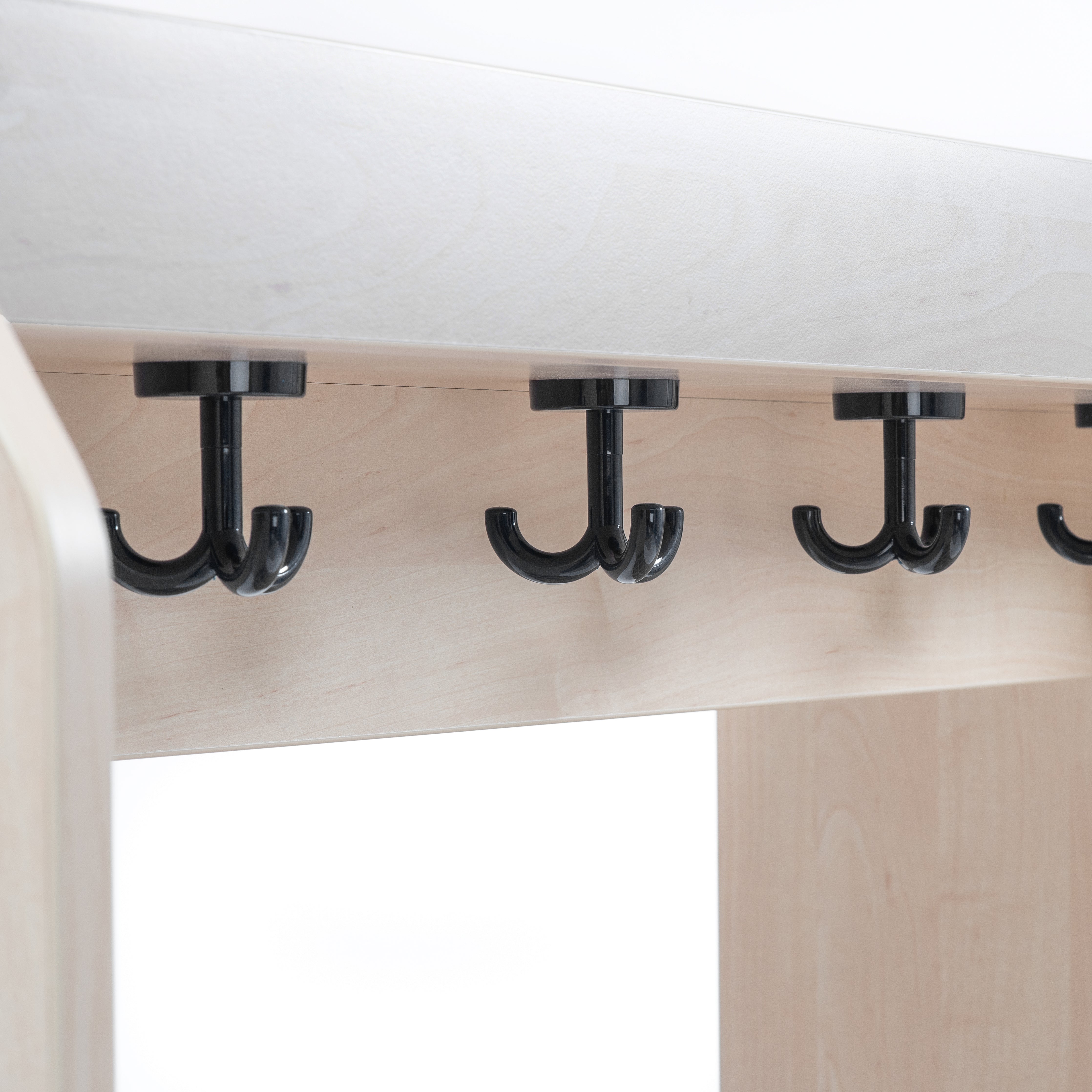 Garderobenhaken schwarz für mobile Garderobe Kindergarten und Kita