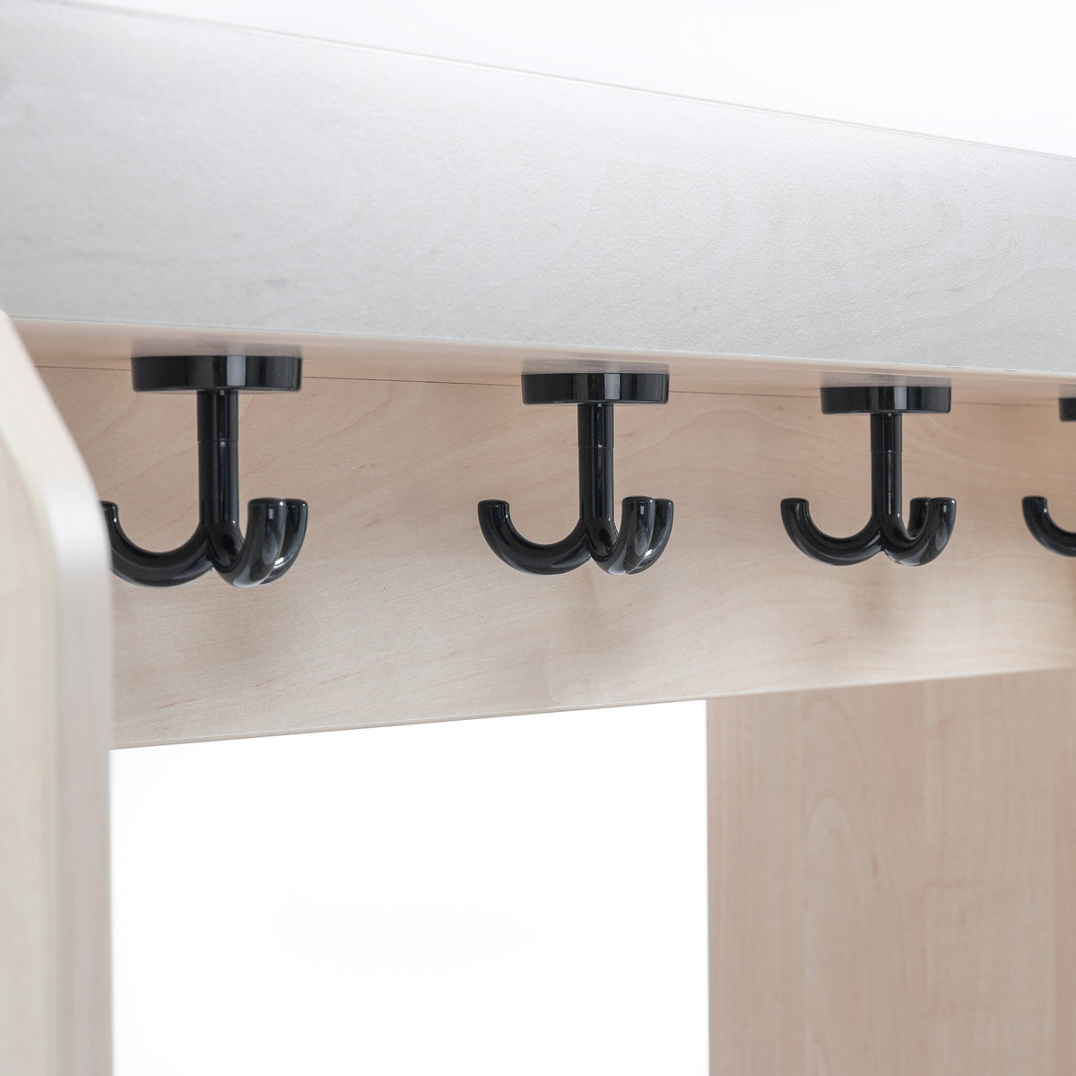 Garderobenhaken schwarz für mobile Garderobe Kindergarten und Kita