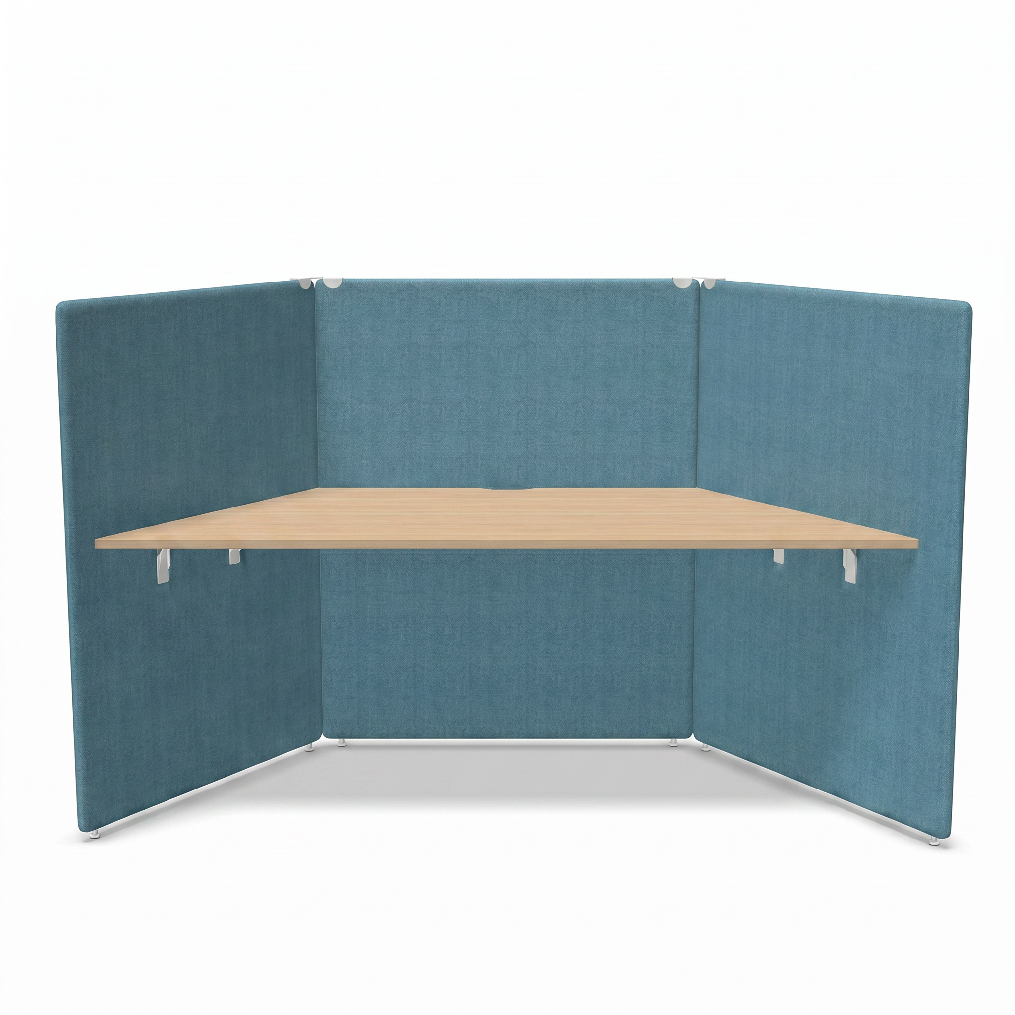 V-shaped focus workstations acoustically effective and flexibly expandable | MY SPACE