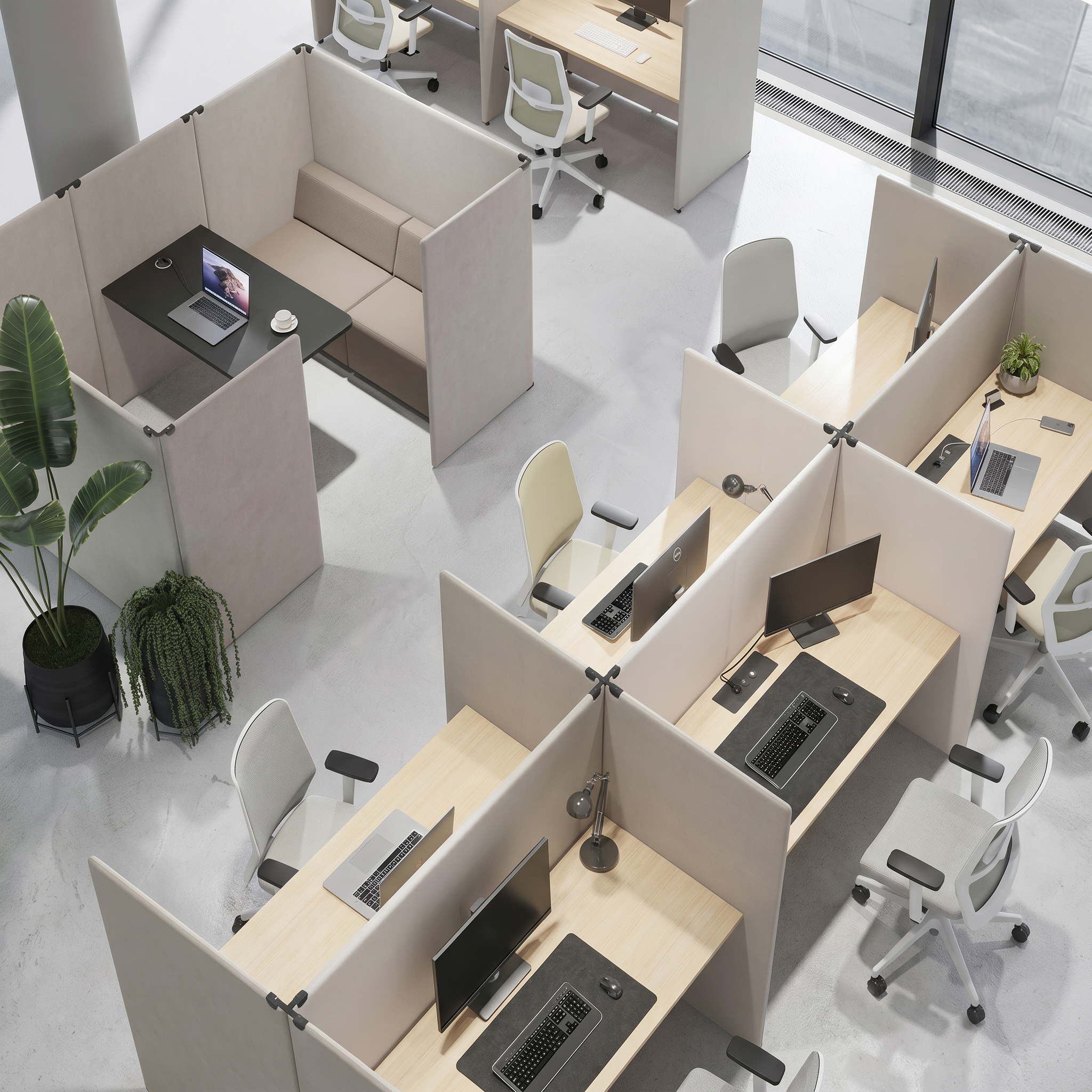 Focus workstations double-sided U-shape | MY SPACE