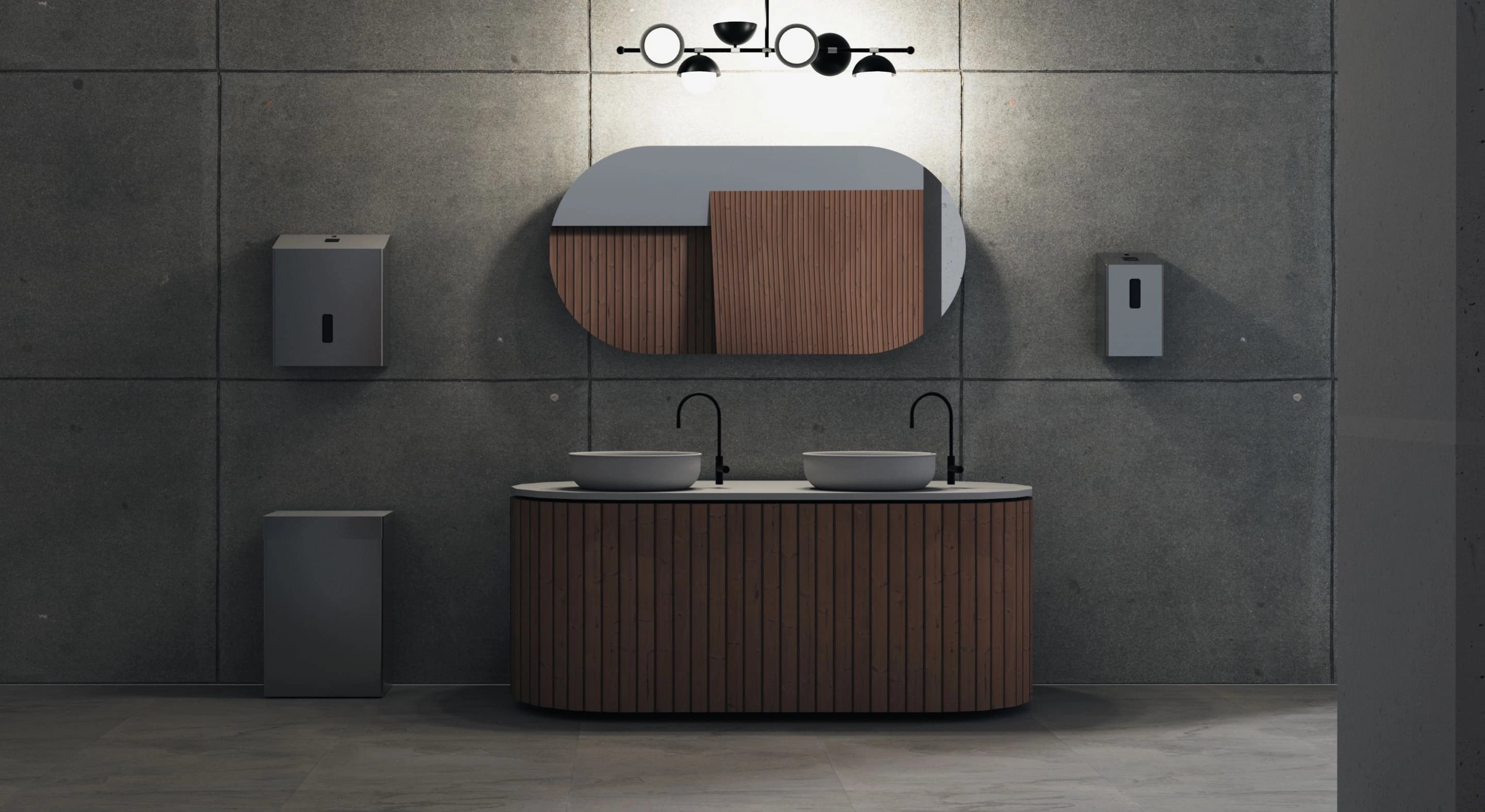 Automatisierte Hygienestation von Ophardt, ideal für den Einsatz in öffentlichen und gewerblichen Räumen, ausgestattet mit Desinfektionsspender und funktionalem Design für eine effiziente Handhygiene, präsentiert von Kibemo