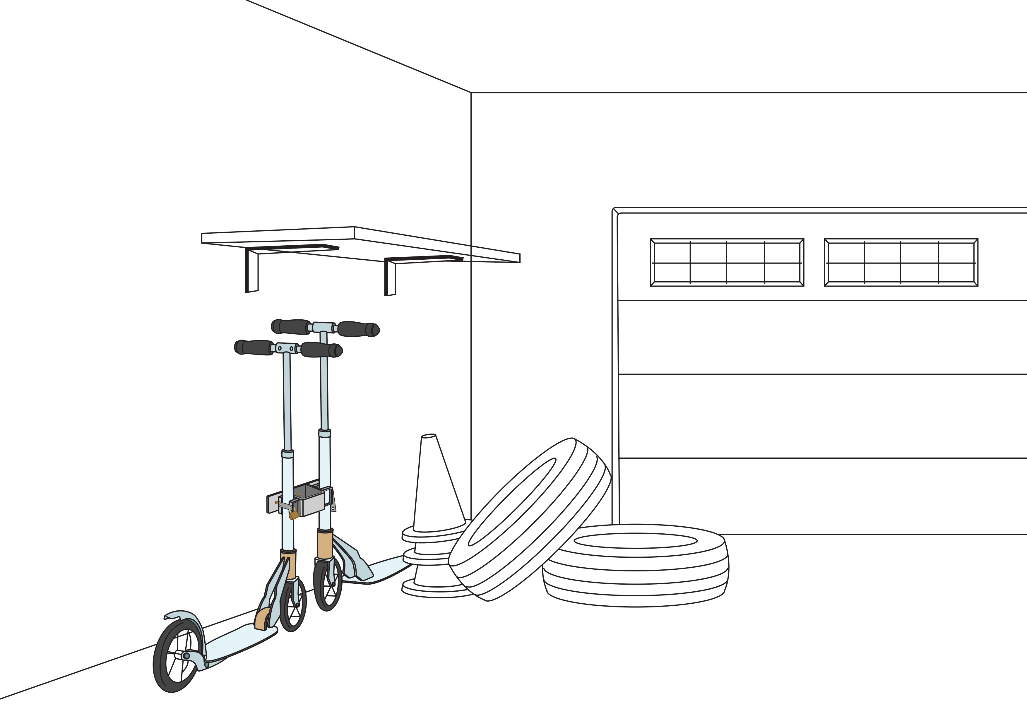 Bootboard Stand pour le montage mural avec 2 places de stationnement