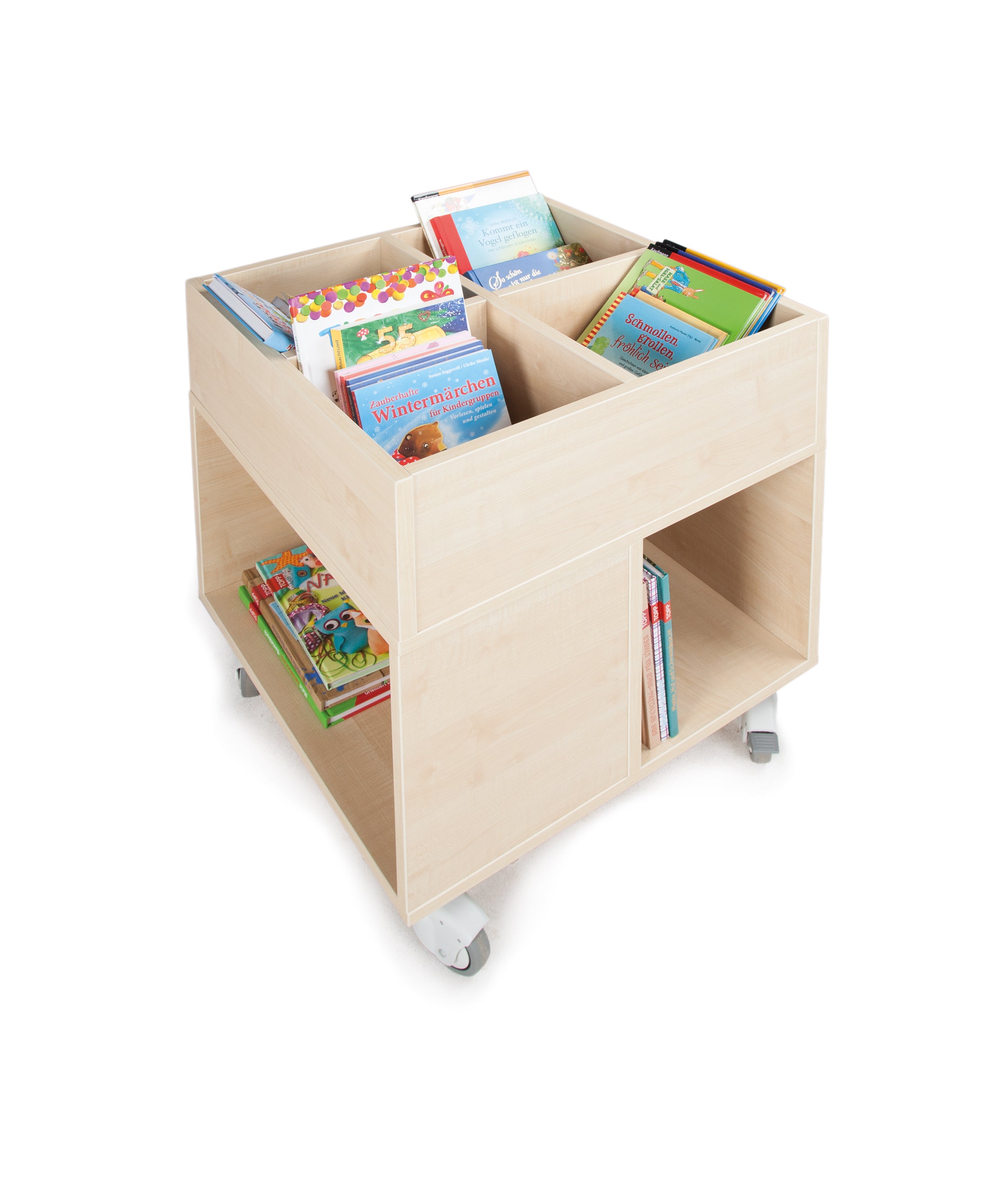 Bücherwagen aus Holz